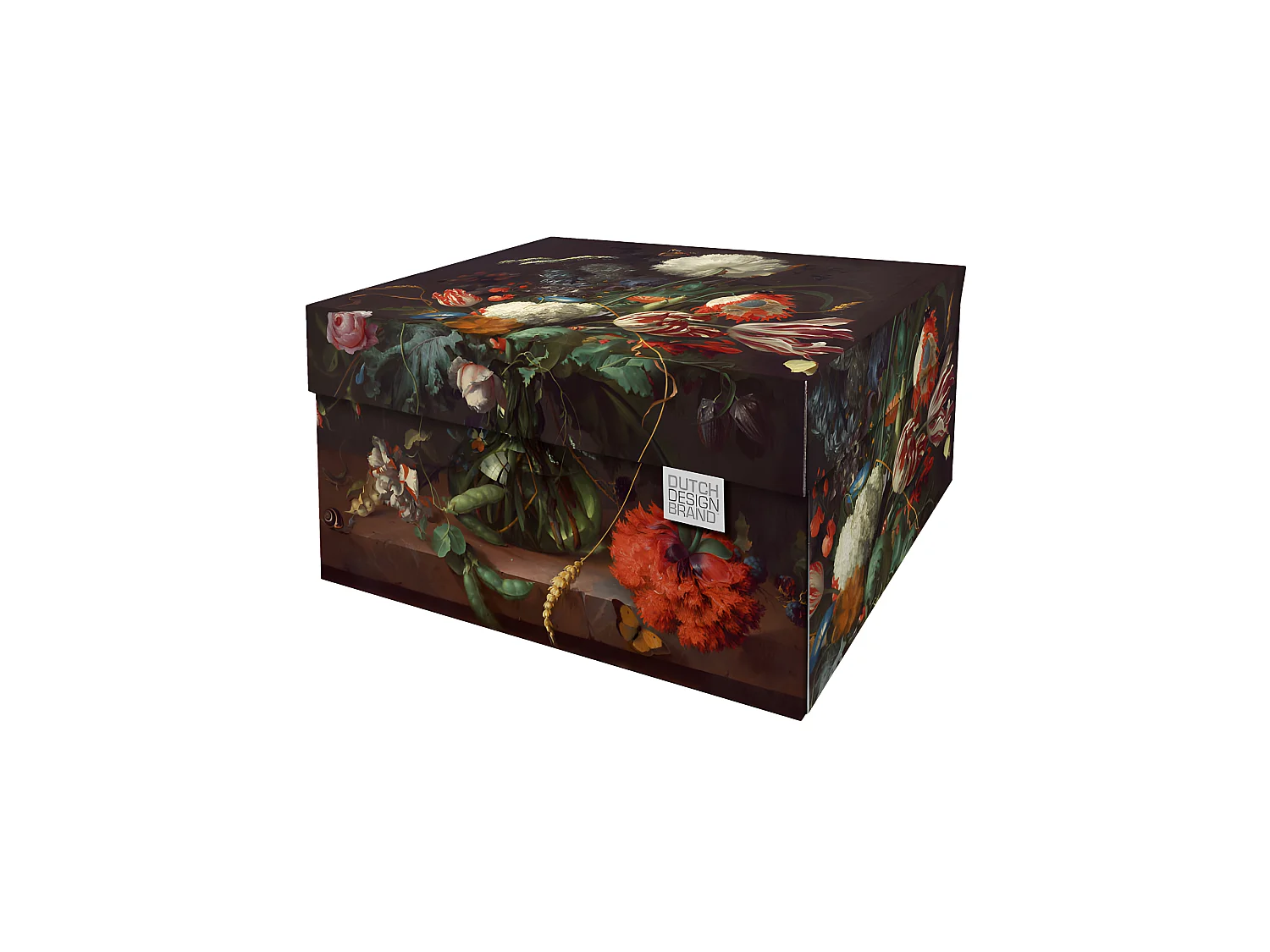 Set di 2 scatole portaoggetti in cartone multicolore 33x24x17cm