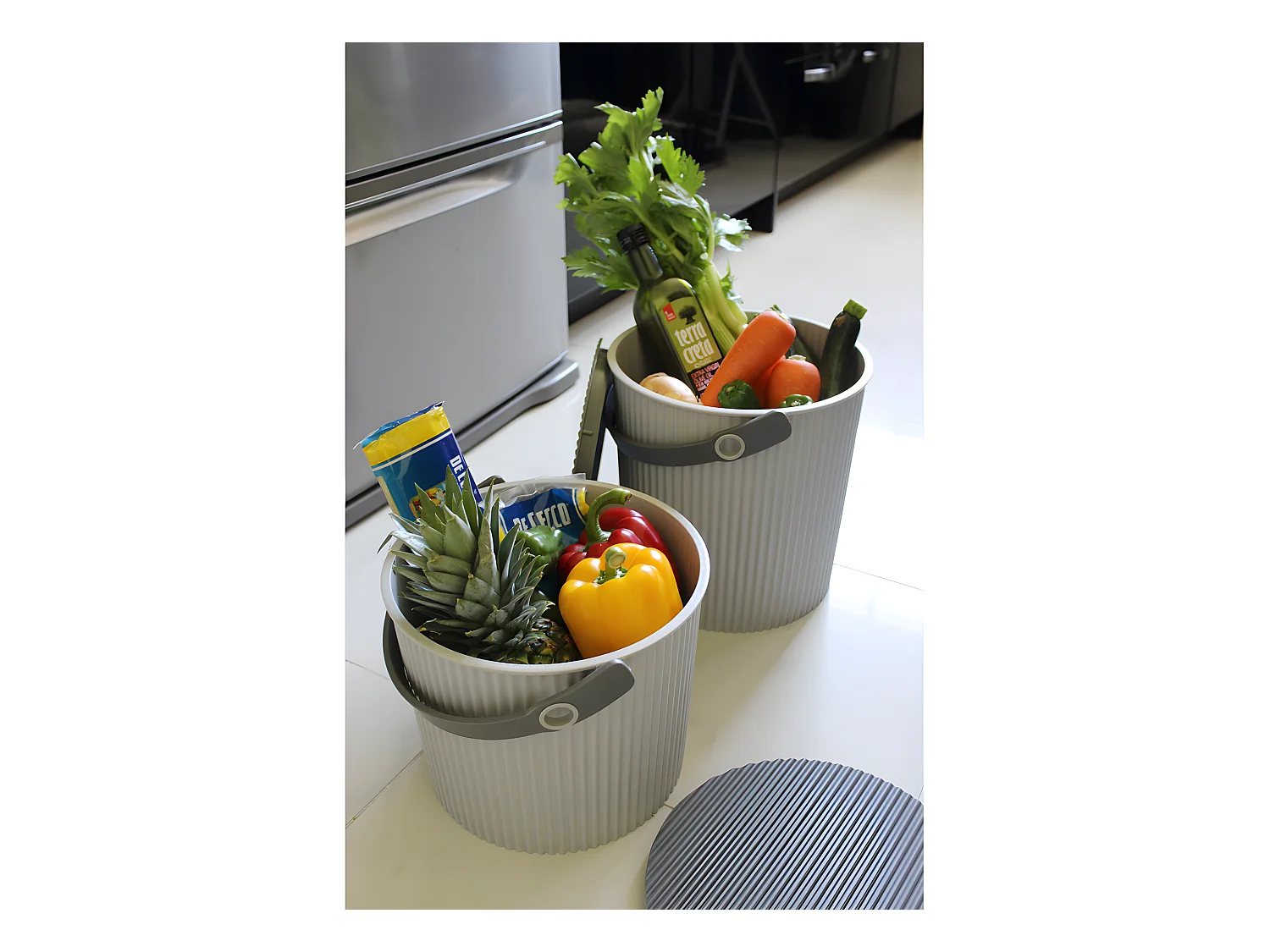 Seau Omni Outil S 8L Gris  Hachiman