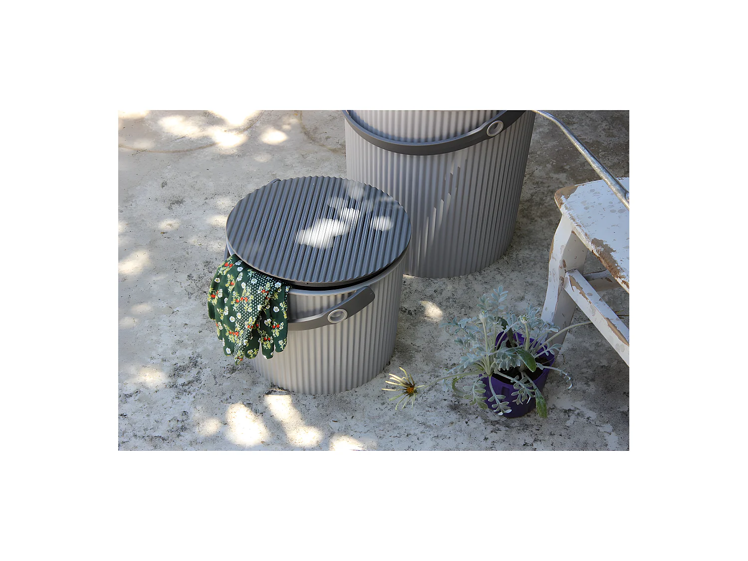 Seau Omni Outil S 8L Gris  Hachiman