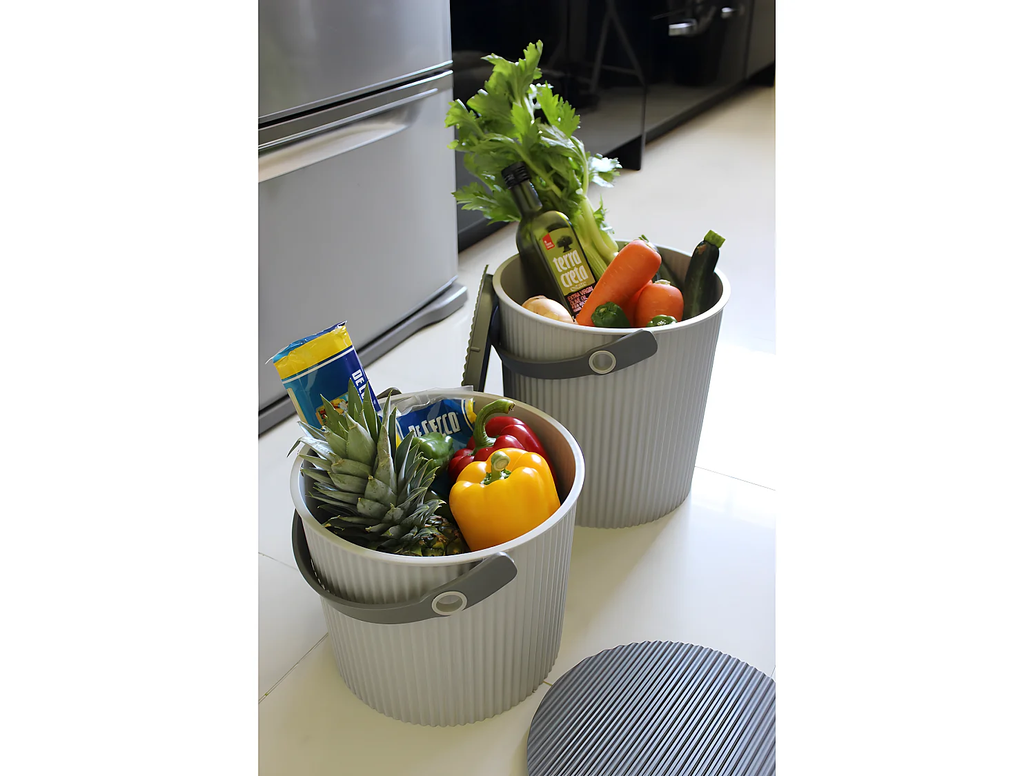 Seau Omni Outil S 8L Gris  Hachiman