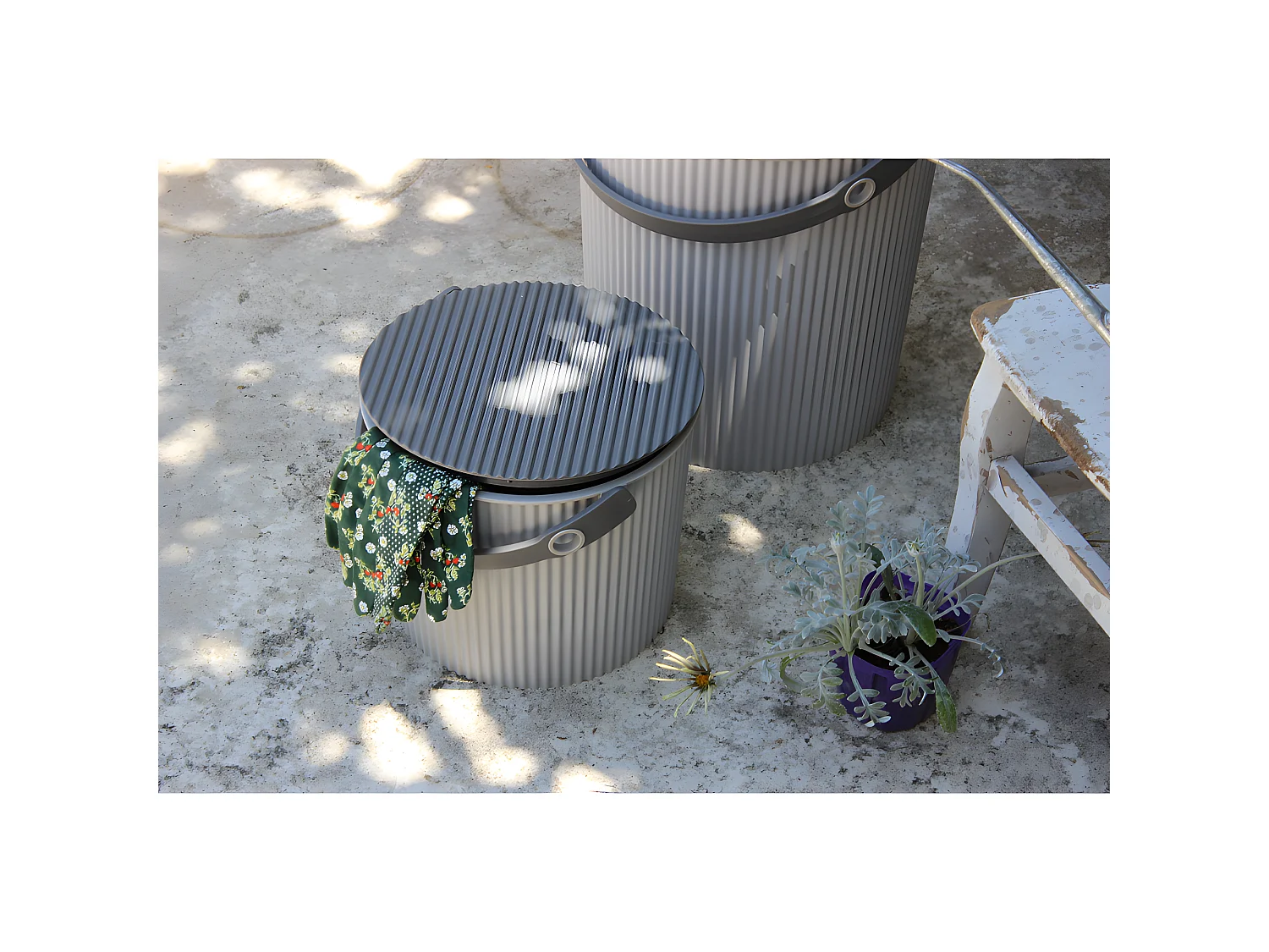 Seau Omni Outil S 8L Gris  Hachiman