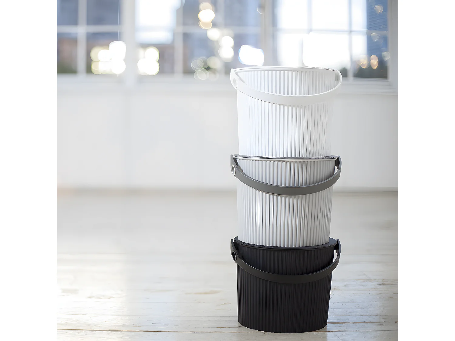 Seau Omni Outil S 8L Gris  Hachiman