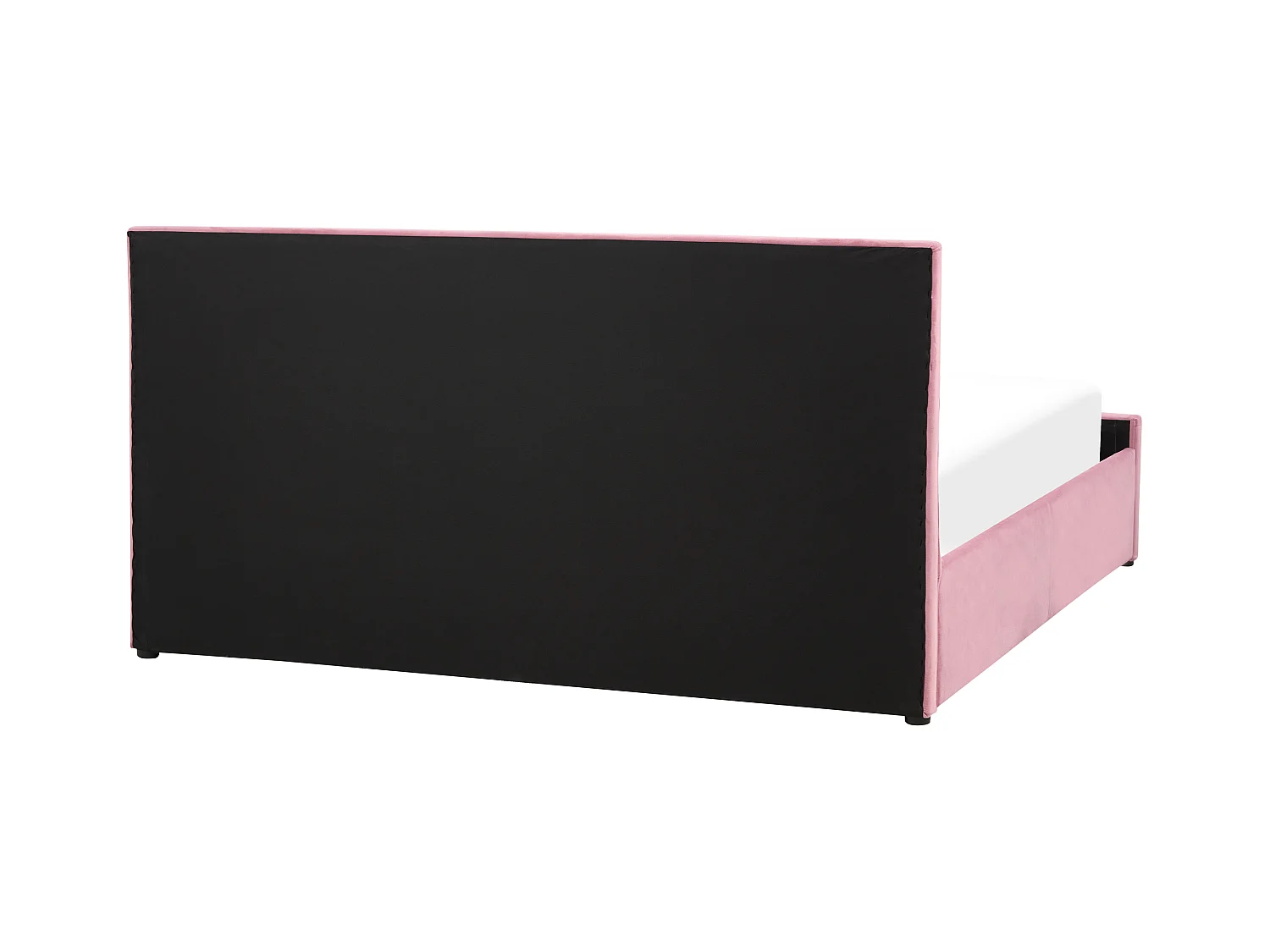 Bed met opbergruimte Fluweel ROCHEFORT 180 x 200 cm Roze