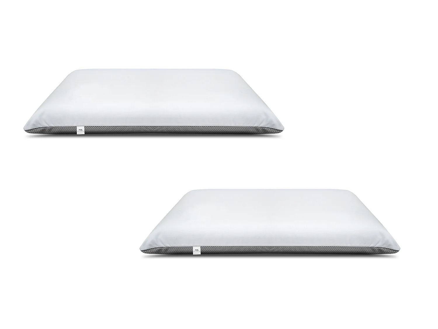 Ensemble Matelas mousse Cosmos White accueil mémoire-160x200-2 oreillers 70x40 et Sommier kit chêne