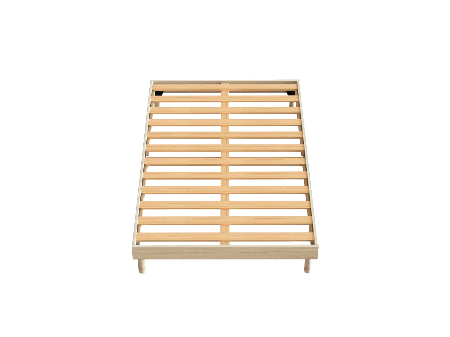 Ensemble Matelas 160x200cm ressorts ensachés Select et 2 oreillers 70x40 et Sommier kit chêne