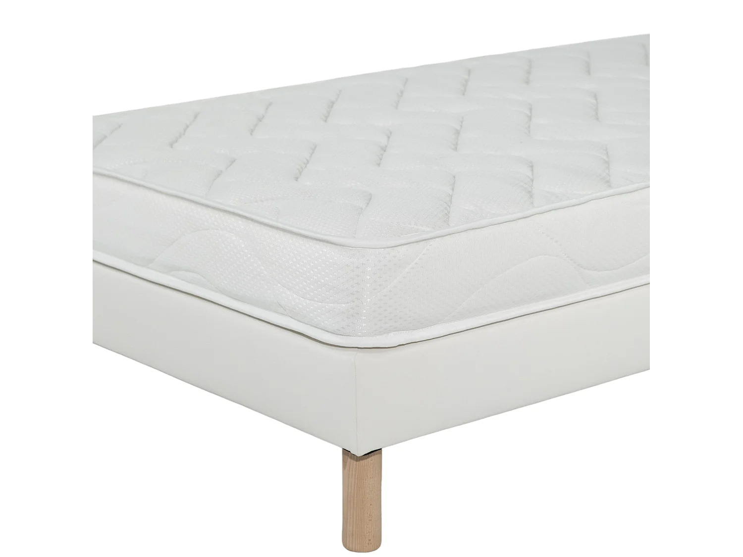 Ensemble Matelas mousse ECO - 90x190cm - mousse - 14 cm et Sommier Blanc