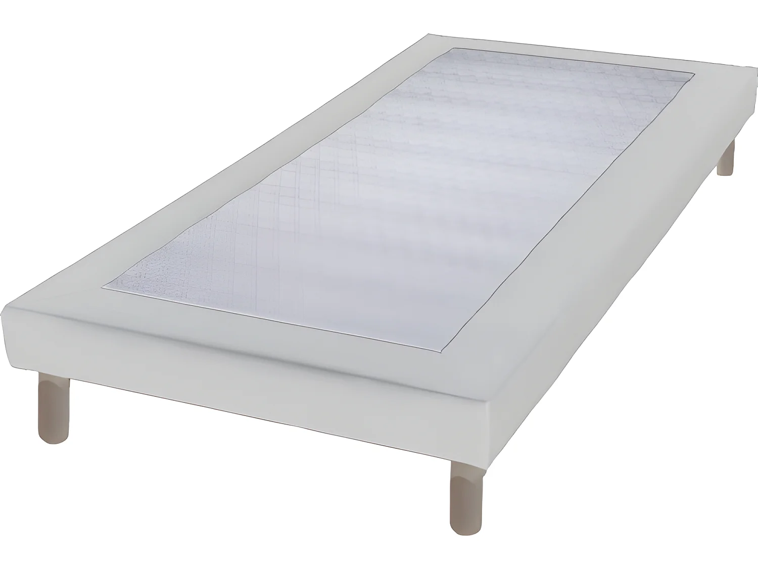 Ensemble Matelas mousse ECO - 90x190cm - mousse - 14 cm et Sommier Blanc