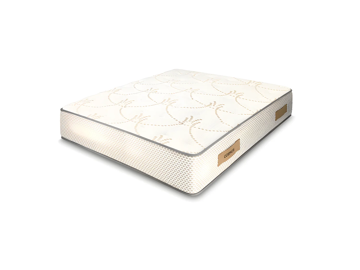 Ensemble Matelas mousse Cosmos White - 160x200cm - accueil mémoire de forme et Sommier kit chêne