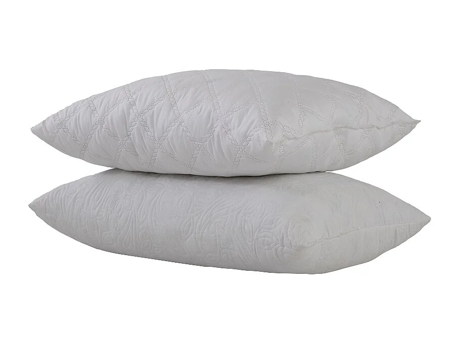 Ensemble Matelas mousse Luxe - 160x200cm et 2 Oreillers 50x70 - Sommier kit couleur chêne