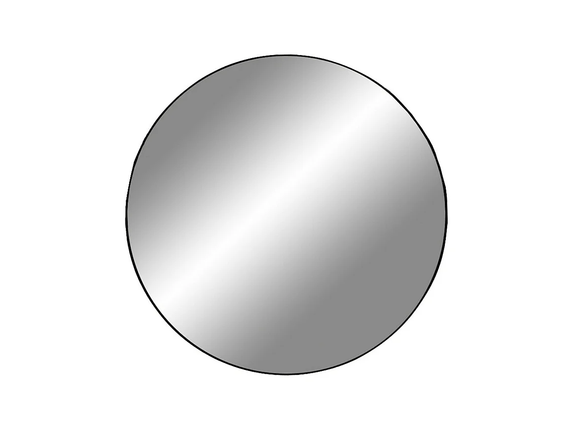 Jeanne Spiegel Ø60 cm Rahmen schwarz.