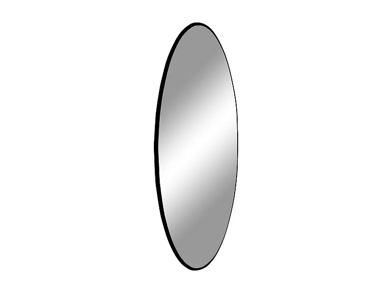 Jersey - Miroir rond en métal ø60cm - Noir