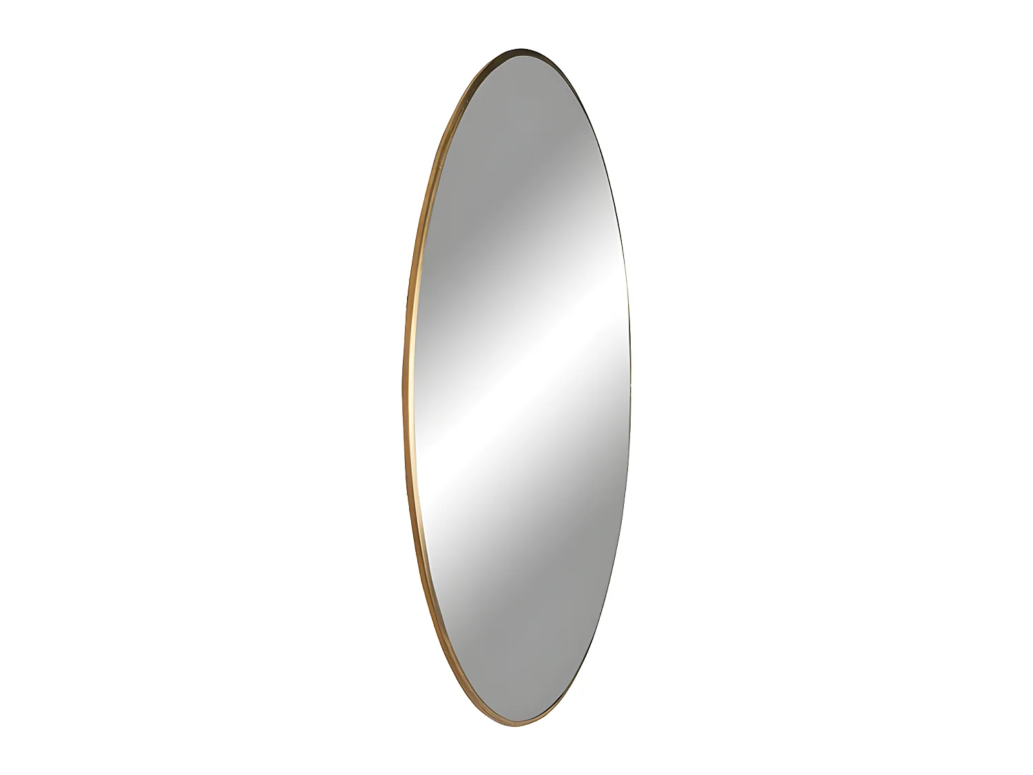Jersey - Miroir rond en métal ø40cm - Laiton