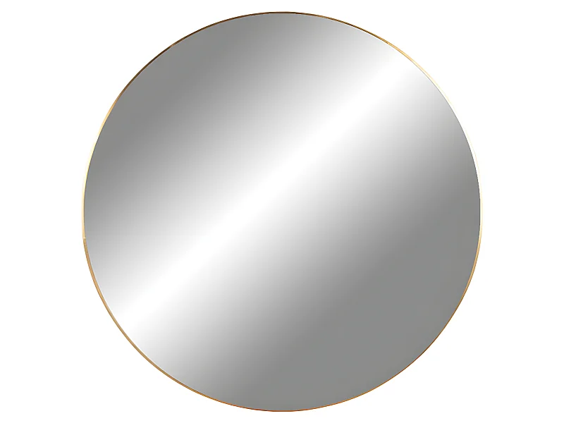 Jersey - Miroir rond en métal ø60cm - Laiton