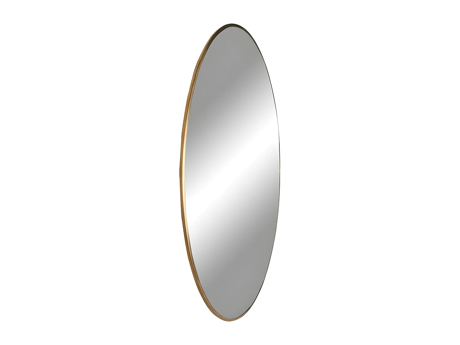 Jersey - Miroir rond en métal ø60cm - Laiton