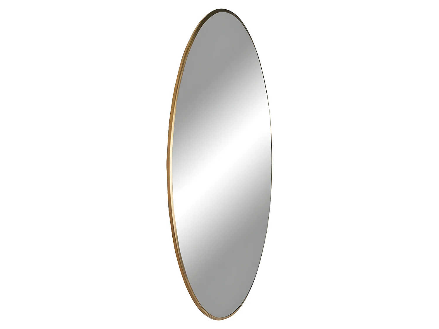 Jersey - Miroir rond en métal ø60cm - Laiton