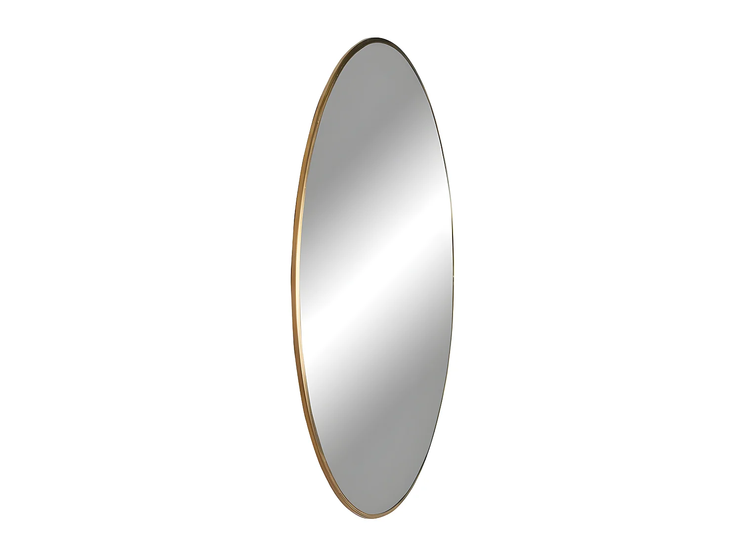 Jersey - Miroir rond en métal ø100cm - Laiton
