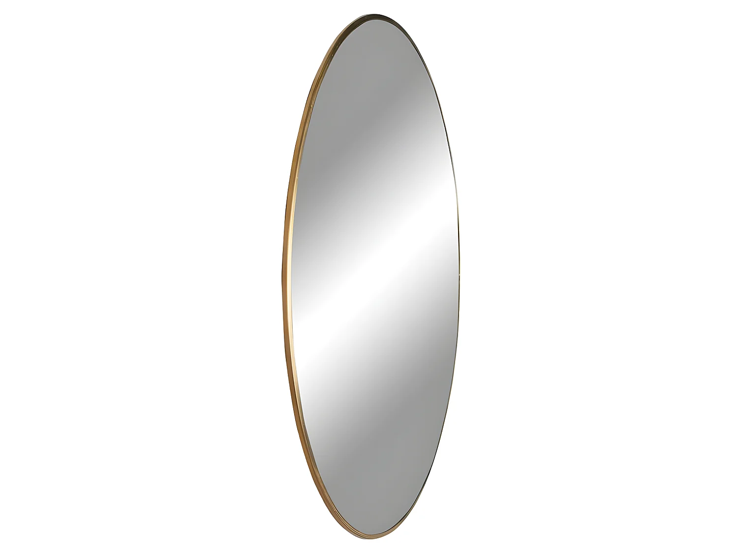 Jersey - Miroir rond en métal ø100cm - Laiton