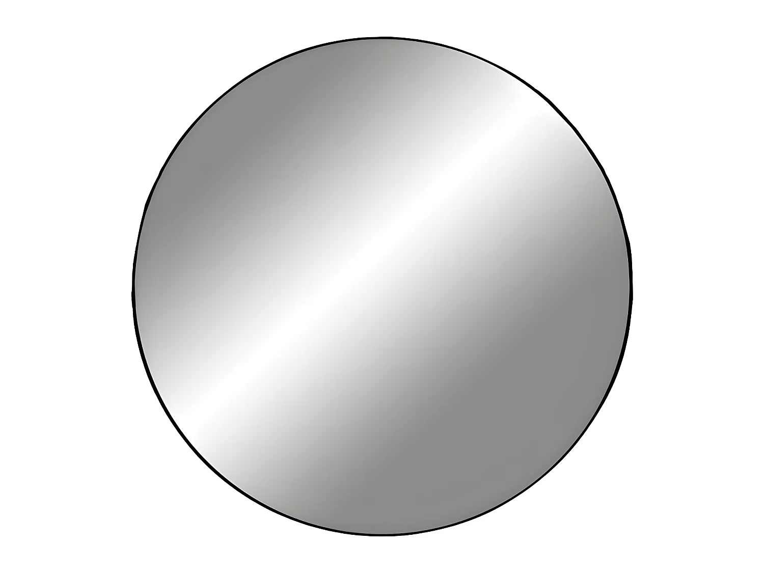 Jeanne spiegel Ø40 cm frame zwart.