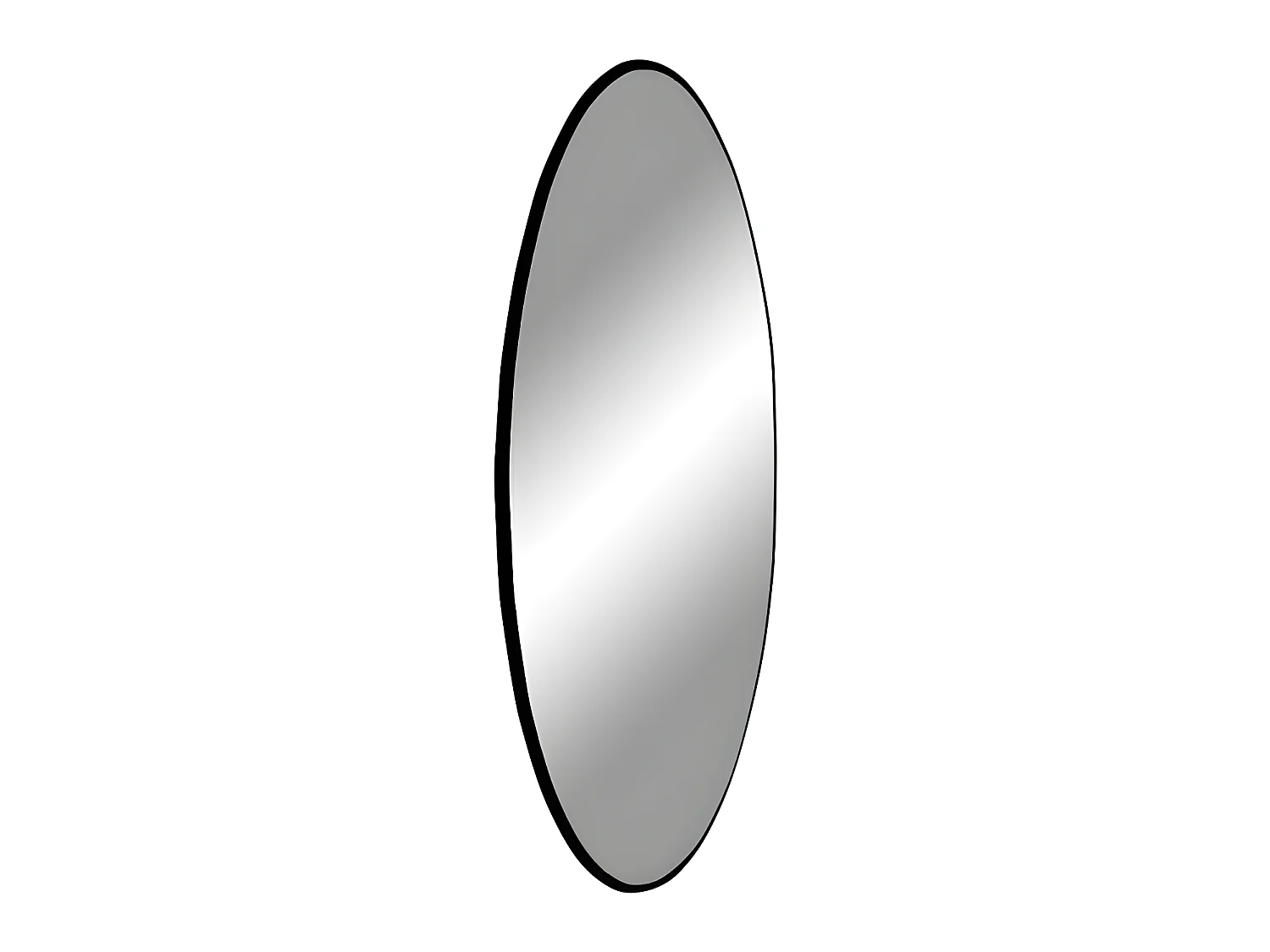 Jeanne spiegel Ø40 cm frame zwart.