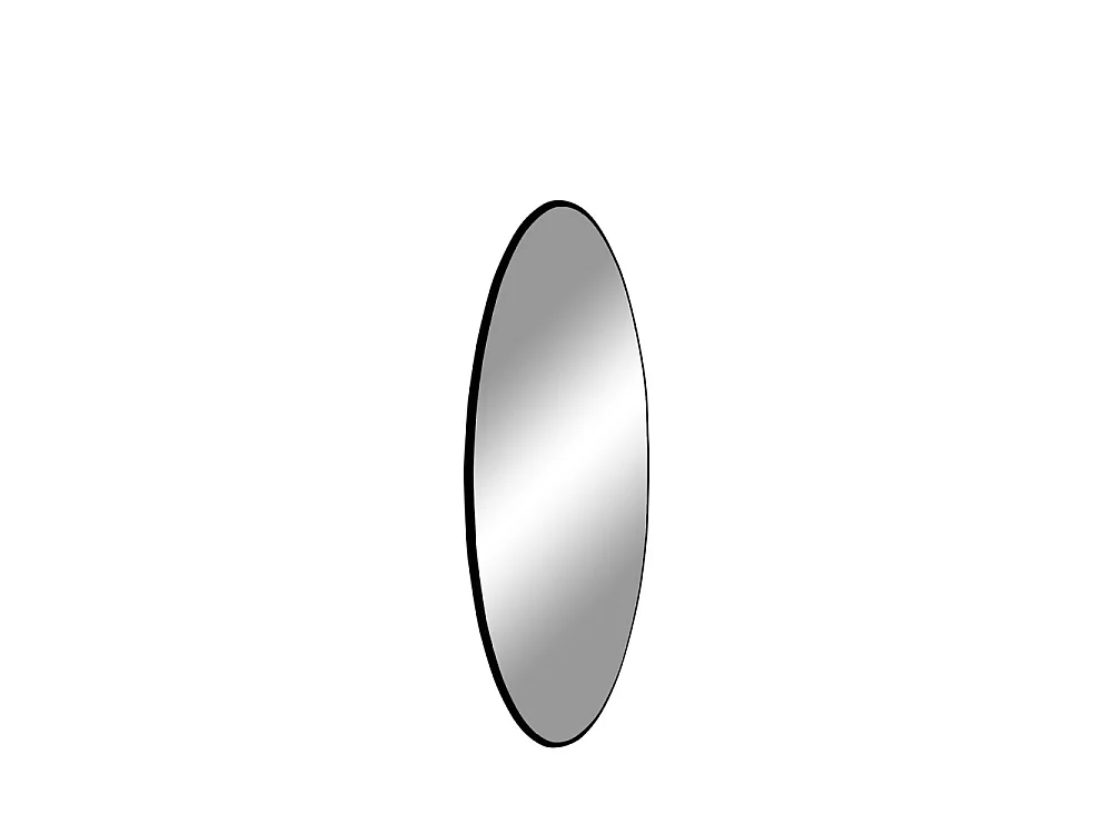 Specchio in acciaio nero Ø 40 cm