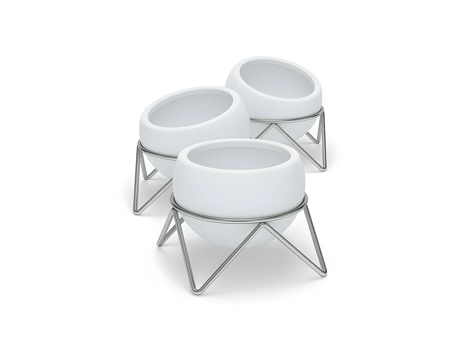 Juego de 3 macetas potsy