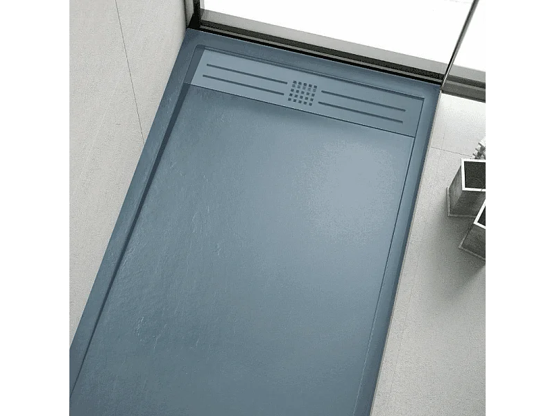 Plato de ducha resina ELITE ANTRACITA  90x180cm rejilla color