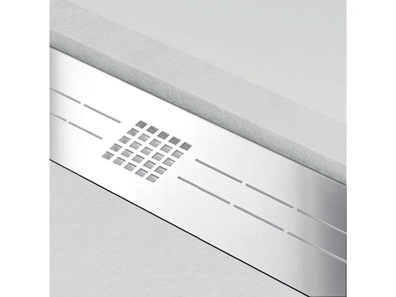 Plato de ducha resina ELITE blanco  90x190cm rejilla color
