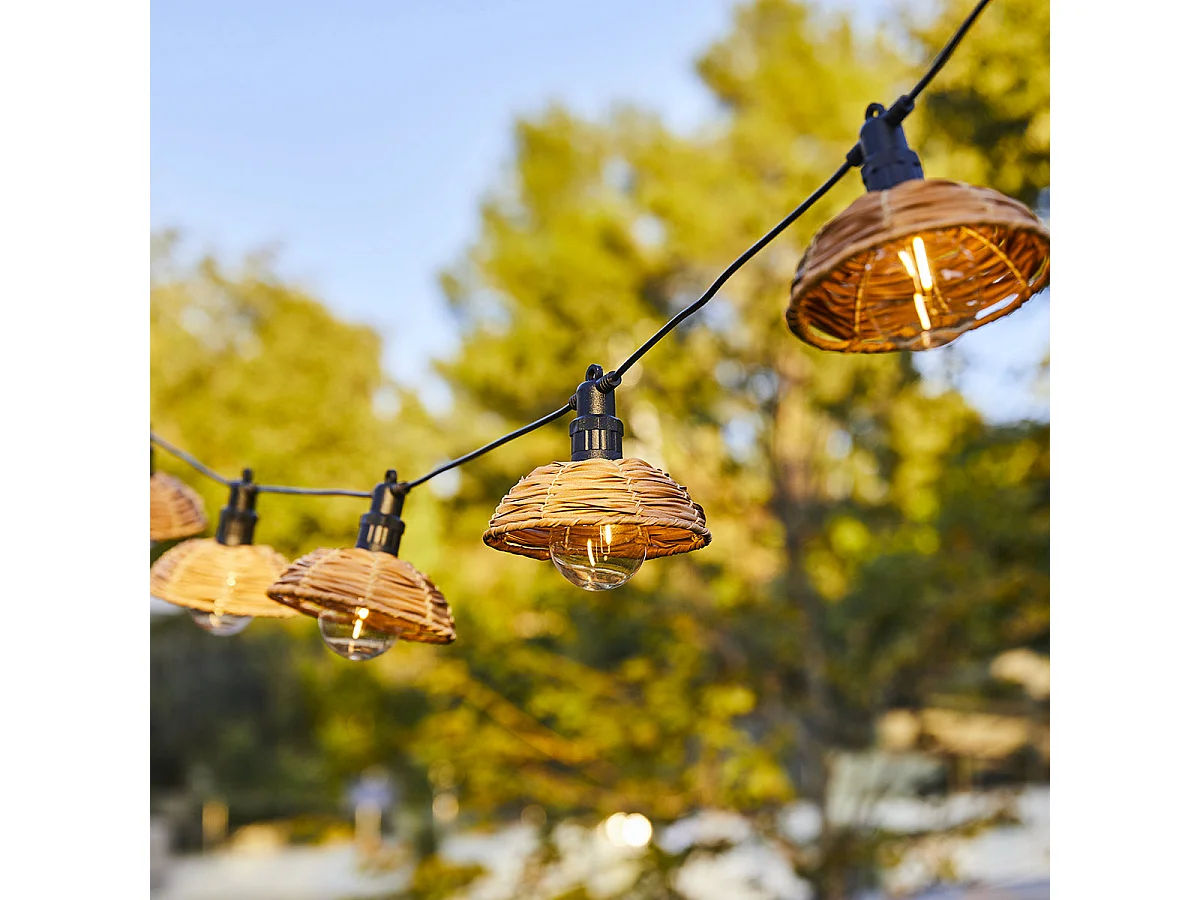 Guirlande abat-jour COTTAGE 10 globes 5.70M