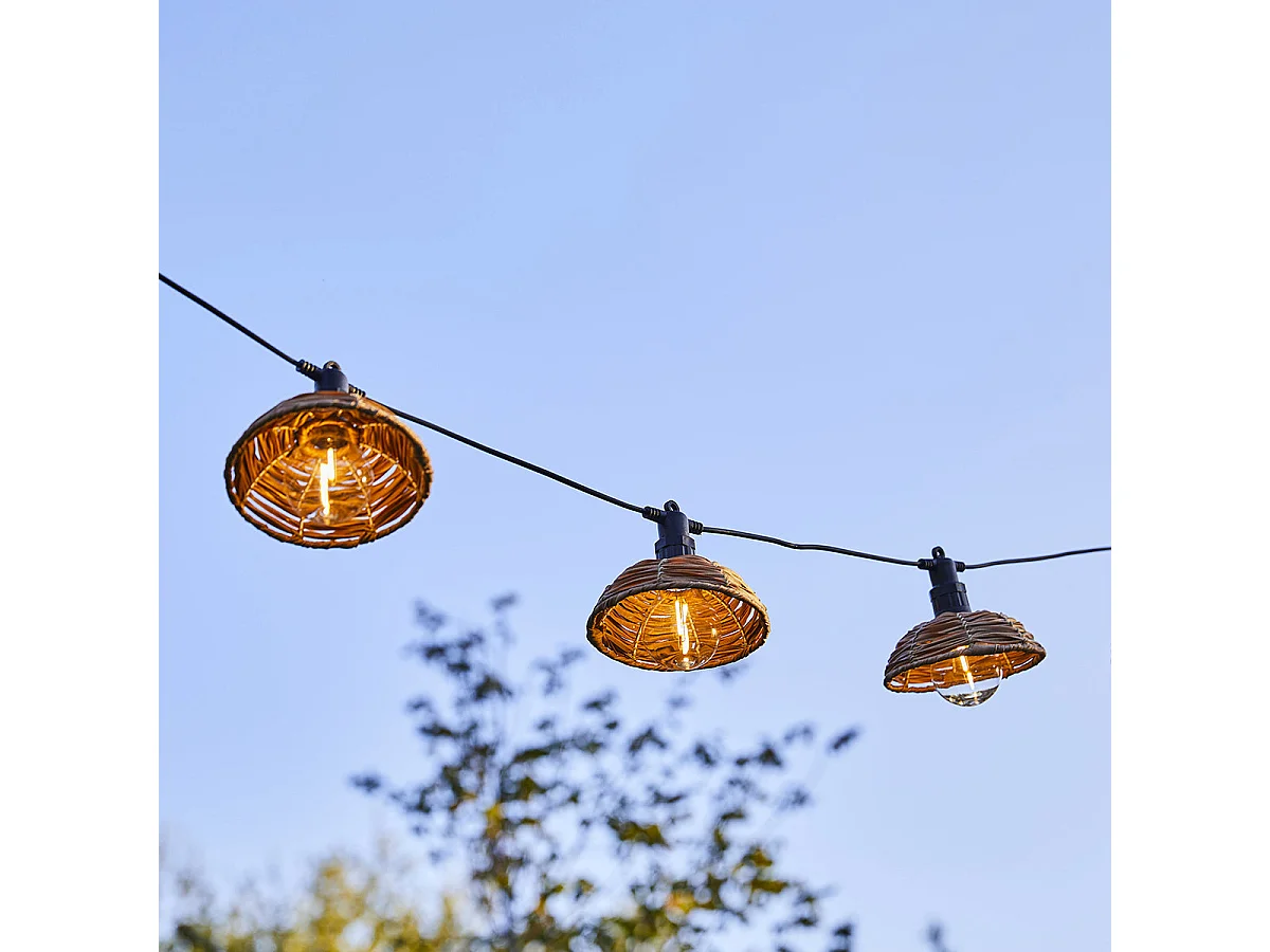 Guirlande abat-jour COTTAGE 10 globes 5.70M
