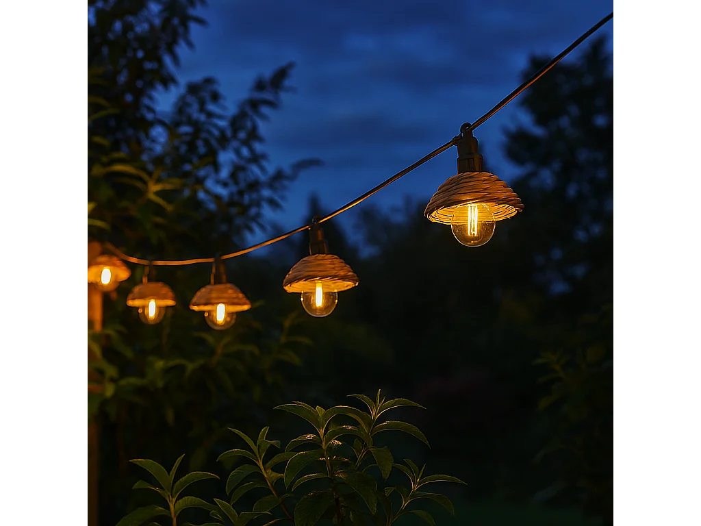 Guirlande abat-jour COTTAGE 10 globes 5.70M