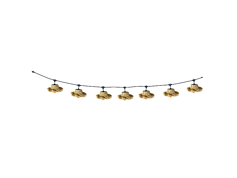 Guirlande lumineuse raccordable TAHITI Beige Paille 6M