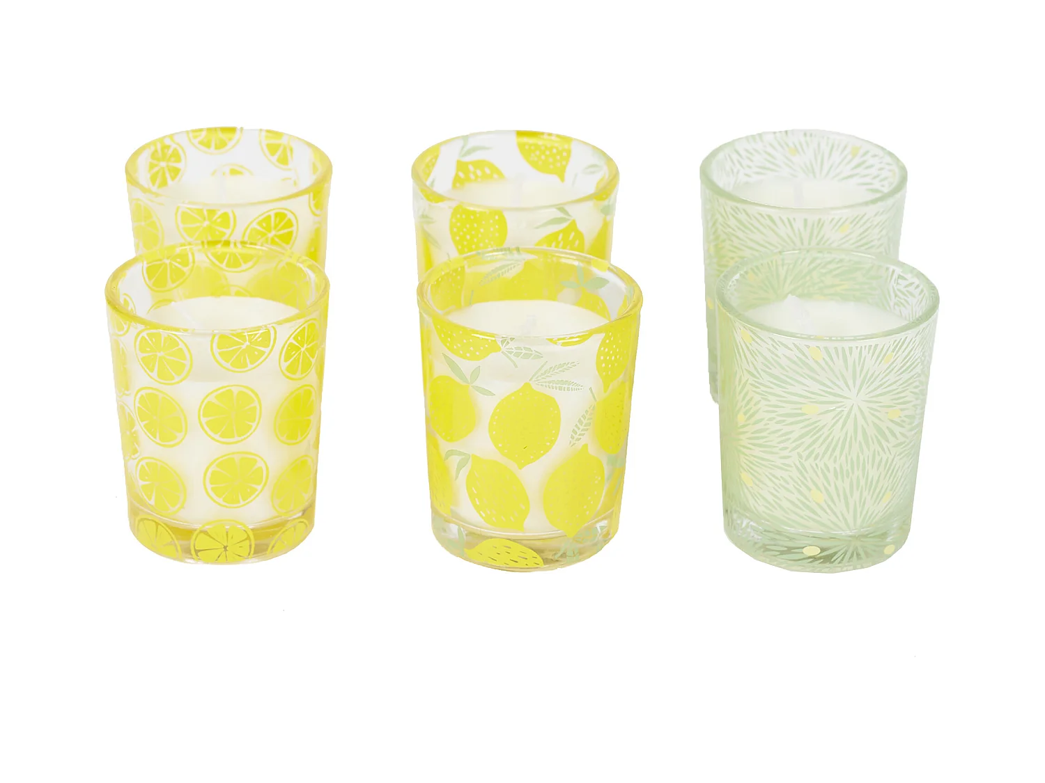 Coffret 6 Bougies Parfumées "Vintage" 8cm Citronnelle