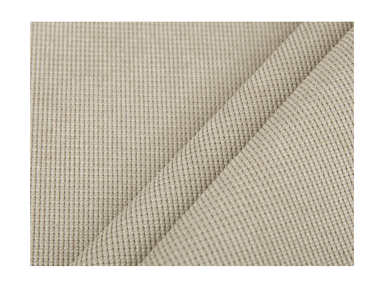 Canapé d'angle gauche Tamia convertible avec coffre et 2 poufs en tissu - Beige - L288 x P224 x H87cm - Loungitude