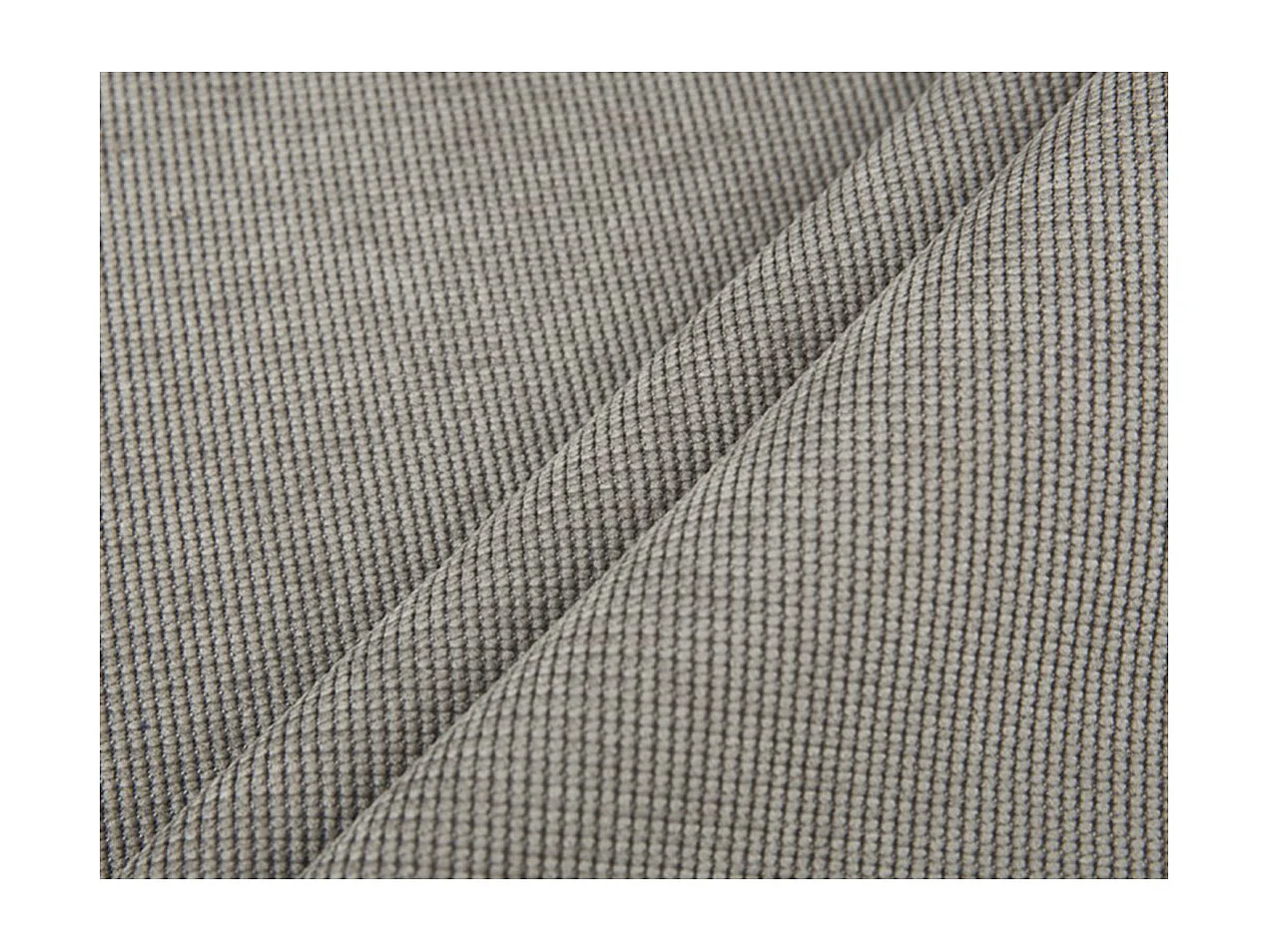 Canapé d'angle droit Tamia convertible avec coffre et 2 poufs en tissu - Gris clair - L288 x P224 x H87cm - Loungitude