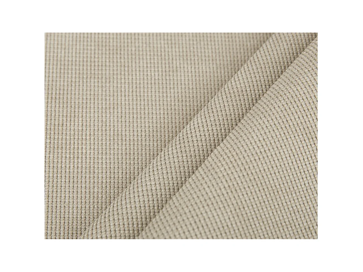 Canapé d'angle droit Tamia convertible avec coffre et 2 poufs en tissu - Beige - L288 x P224 x H87cm - Loungitude