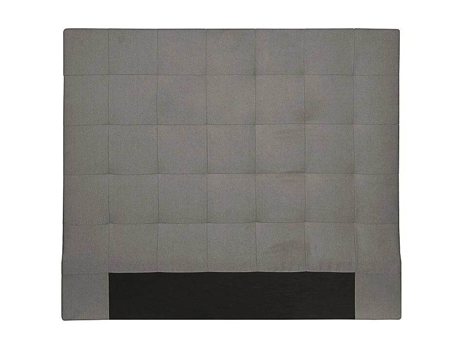 Tête de lit capitonnée en tissu MEGAN - Gris, Largeur - 140 cm