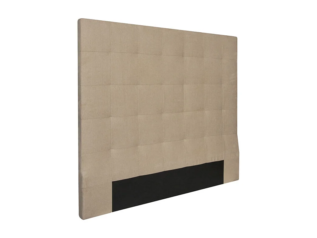 Tête de lit capitonnée en tissu MEGAN - Beige, Largeur - 160 cm