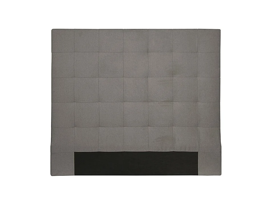 Tête de lit capitonnée en tissu MEGAN - Gris, Largeur - 160 cm