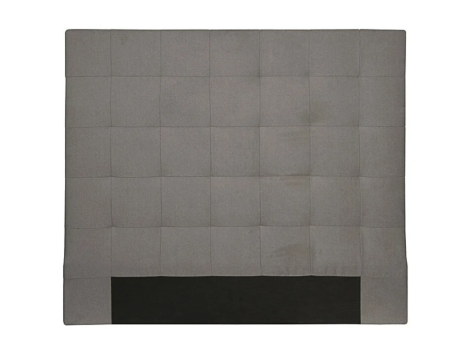 Tête de lit capitonnée en tissu MEGAN - Gris, Largeur - 160 cm