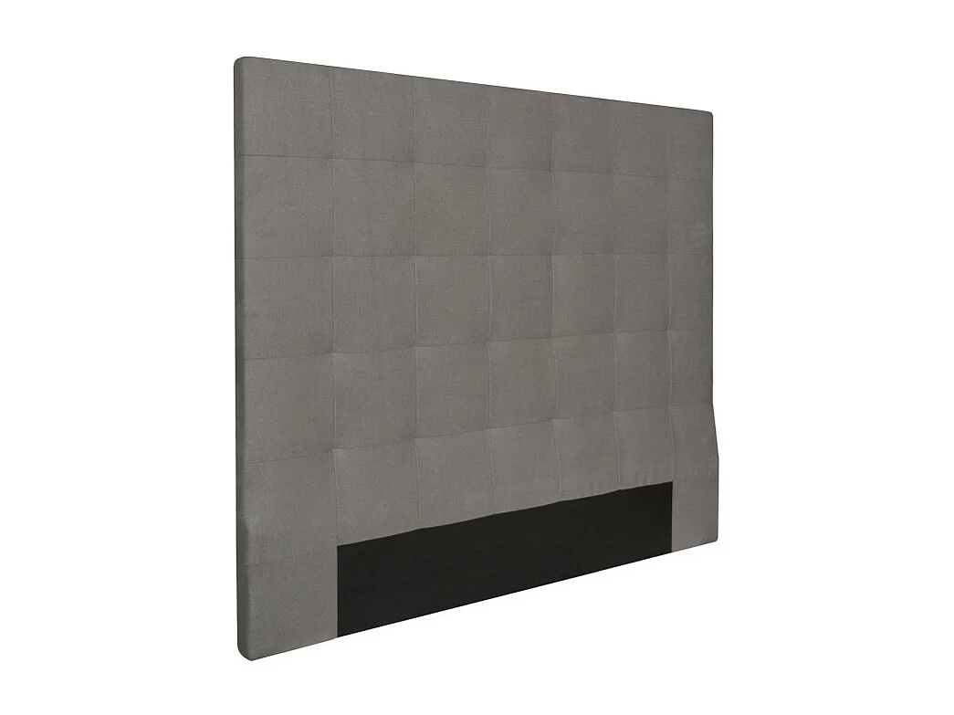 Tête de lit capitonnée en tissu MEGAN - Gris, Largeur - 160 cm