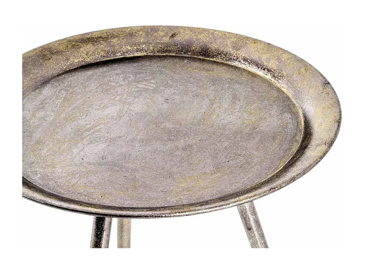 Table d'Appoint Antique "Gujia" 47cm Bronze