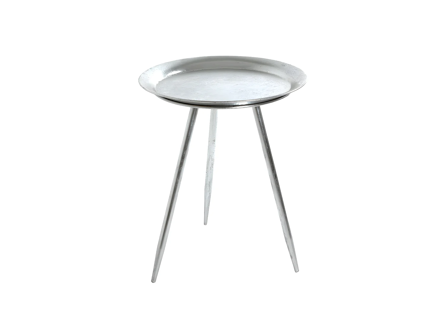 Table d'Appoint Design "Viledo" 47cm Argent