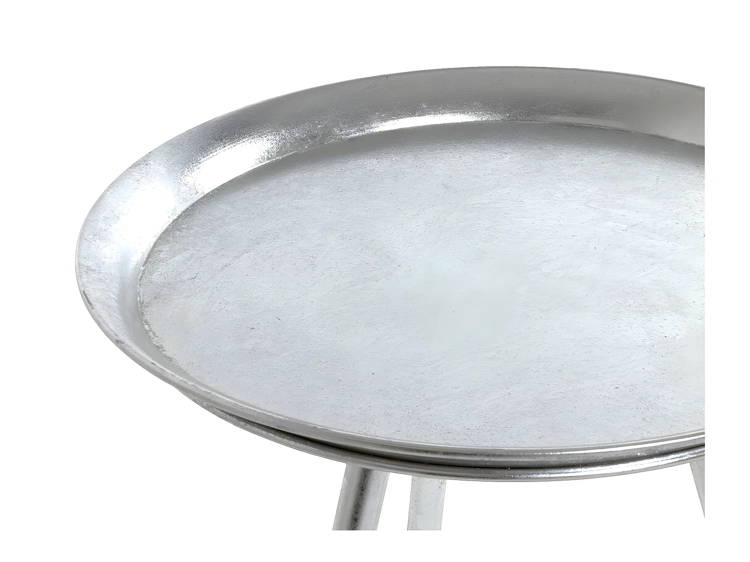 Table d'Appoint Design "Viledo" 47cm Argent