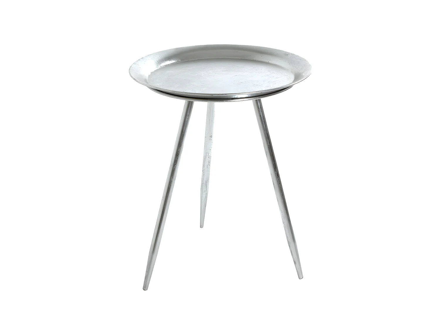 Table d'Appoint Design "Viledo" 47cm Argent