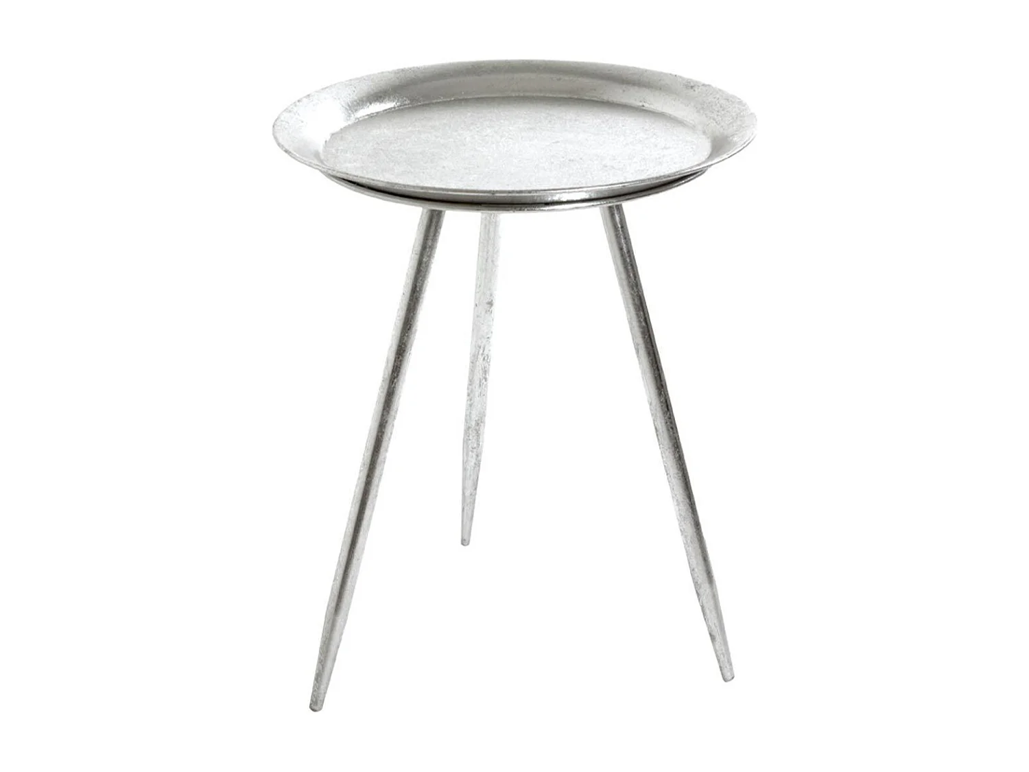 Table d'Appoint Design "Viledo" 47cm Argent
