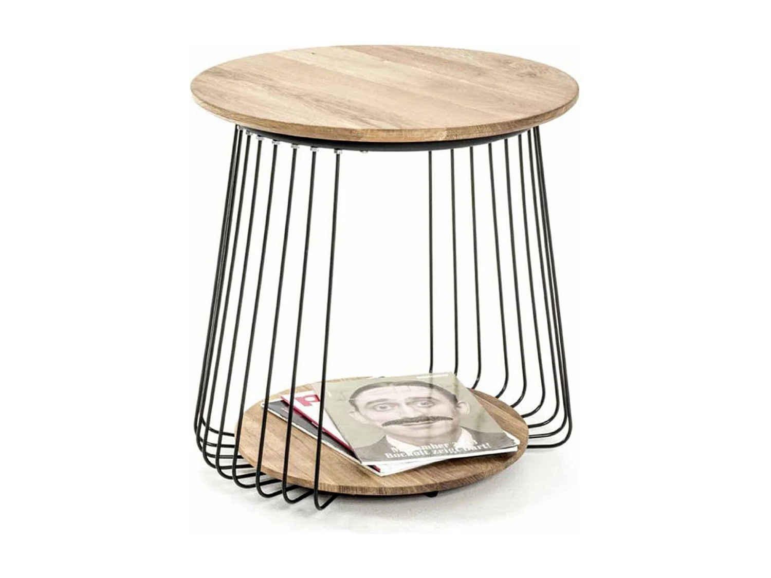 Table d'Appoint en Bois "Nissa" 52cm Naturel