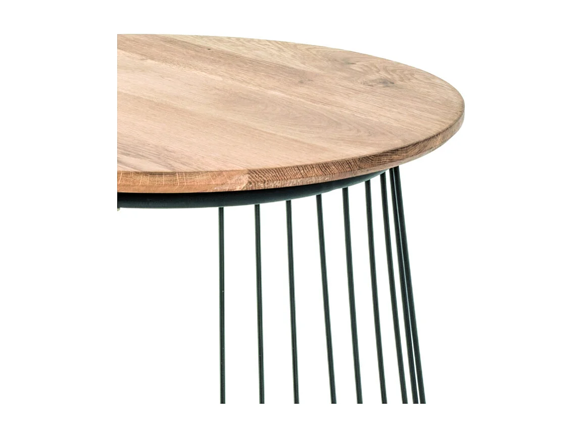 Table d'Appoint en Bois "Nissa" 52cm Naturel