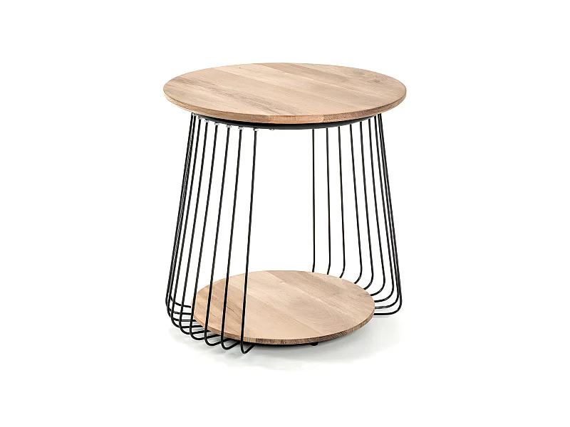 Table d'Appoint en Bois "Nissa" 52cm Naturel