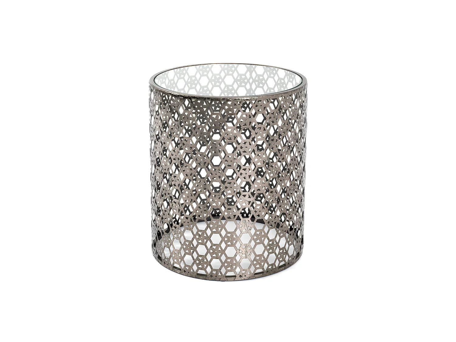 Table d'Appoint Design Ronde "Antiqua" 45cm Bronze