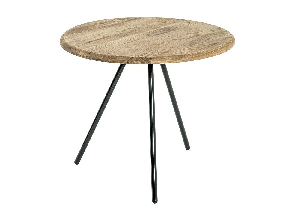 Table d'Appoint en Bois "Camille" 50cm Naturel